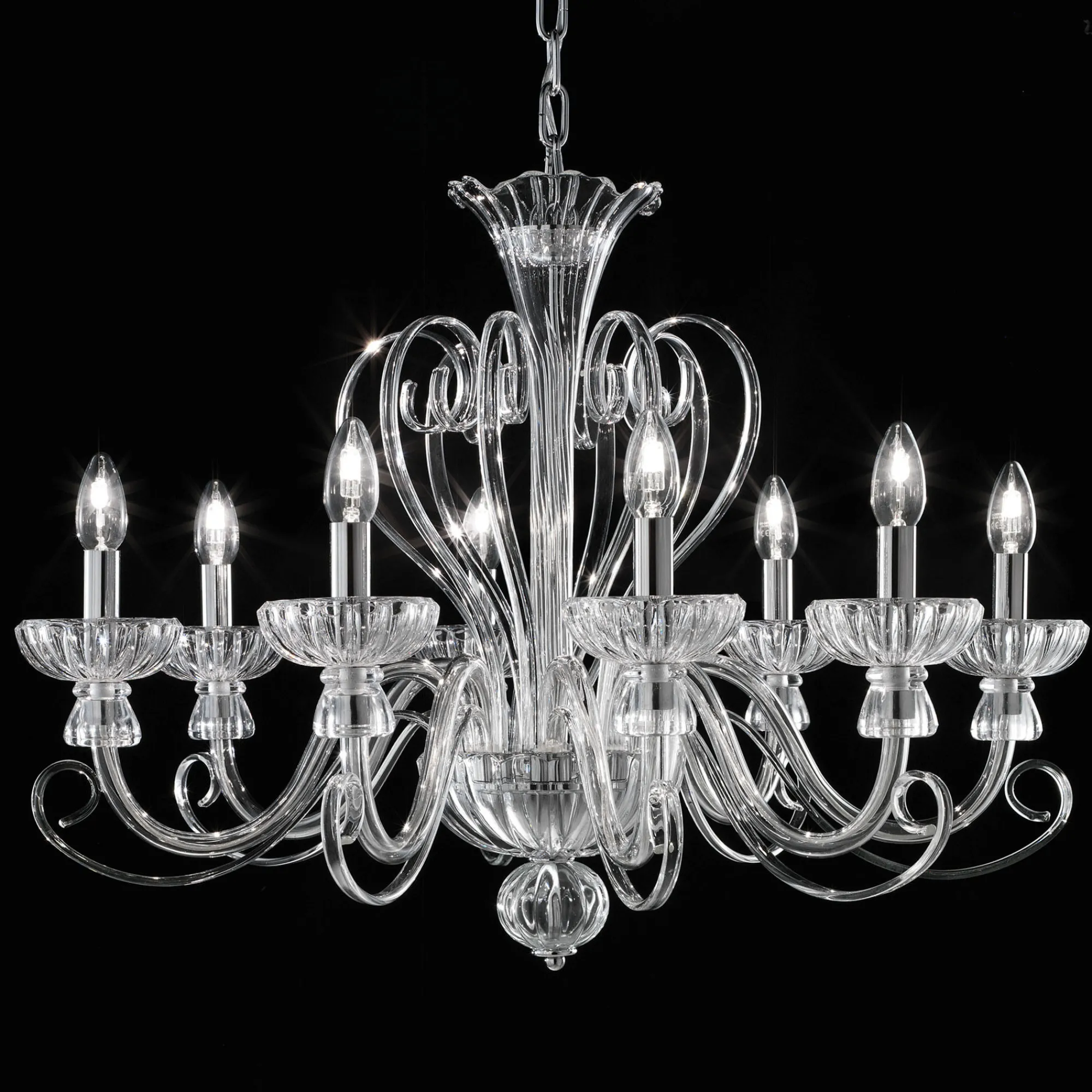 Lampada a sospensione, Lampadario, Luminare sospeso, Lampada a pendente, 78x78h80 cm,<Dmora Best