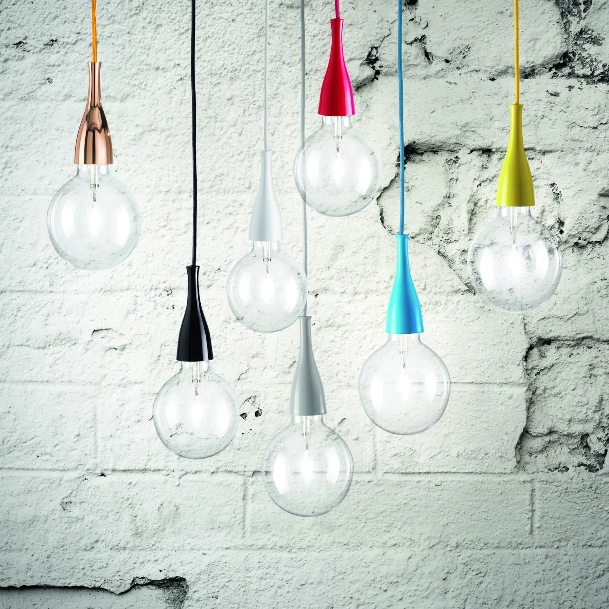 Lampada a sospensione, Lampadario, Luminare sospeso, Lampada a pendente, 12x12h35 cm,<Dmora Clearance