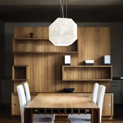 Lampada a sospensione, Lampadario, Luminare sospeso, Lampada a pendente, 28x28h50 cm,<Dmora Sale