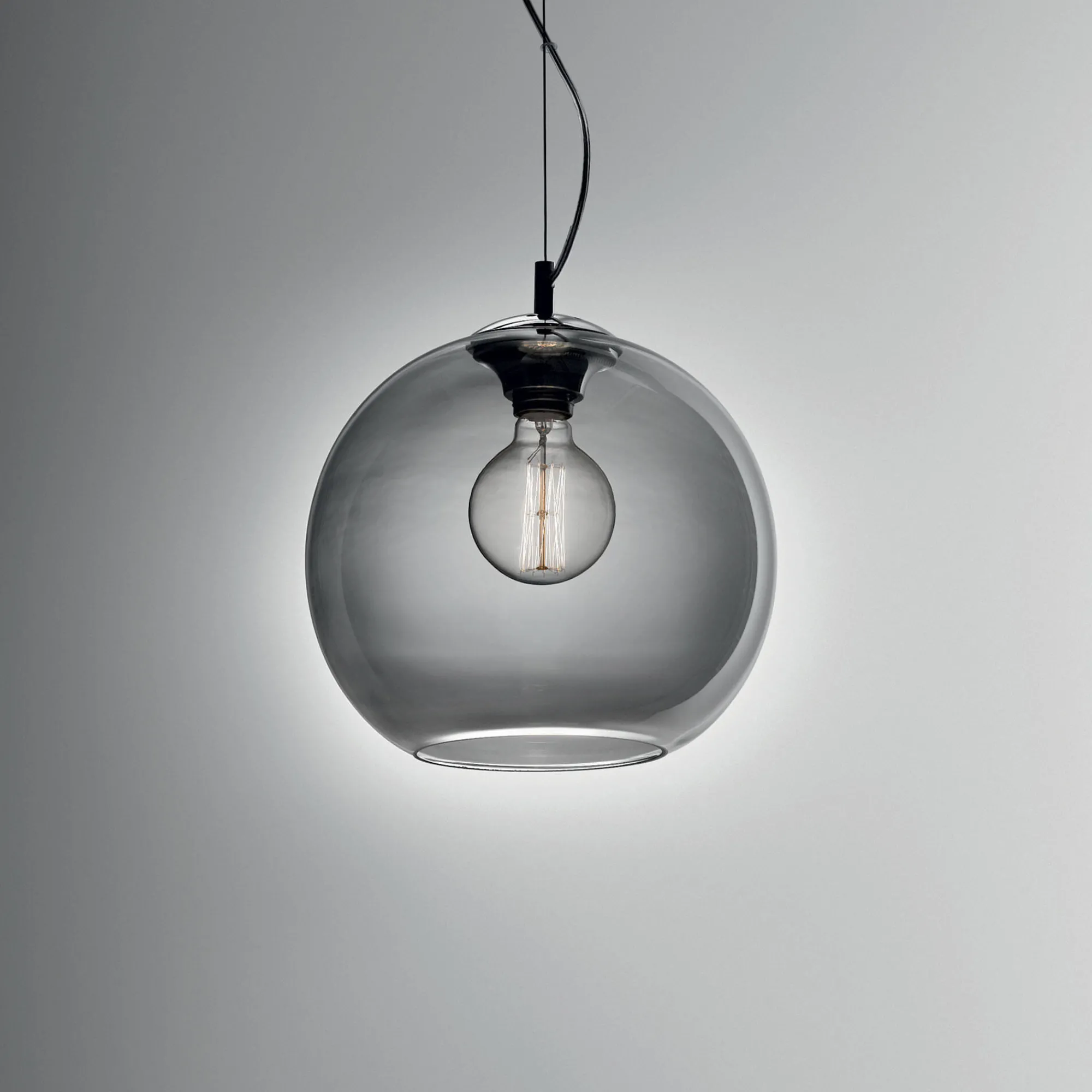 Lampada a sospensione NEMO SP1 D40 FUME', Lampadario, Luminare sospeso, Lampada a pendente, 40x40h62 cm,<Dmora Discount