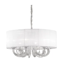 Lampada a sospensione SWAN SP6, Lampadario, Luminare sospeso, Lampada a pendente, 69x69h59 cm,<Dmora Online