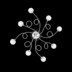 Lampada da parete, Luminaria da parete, Luce a muro, Faretto a muro, 72x72h24 cm, Cromo<Dmora Clearance
