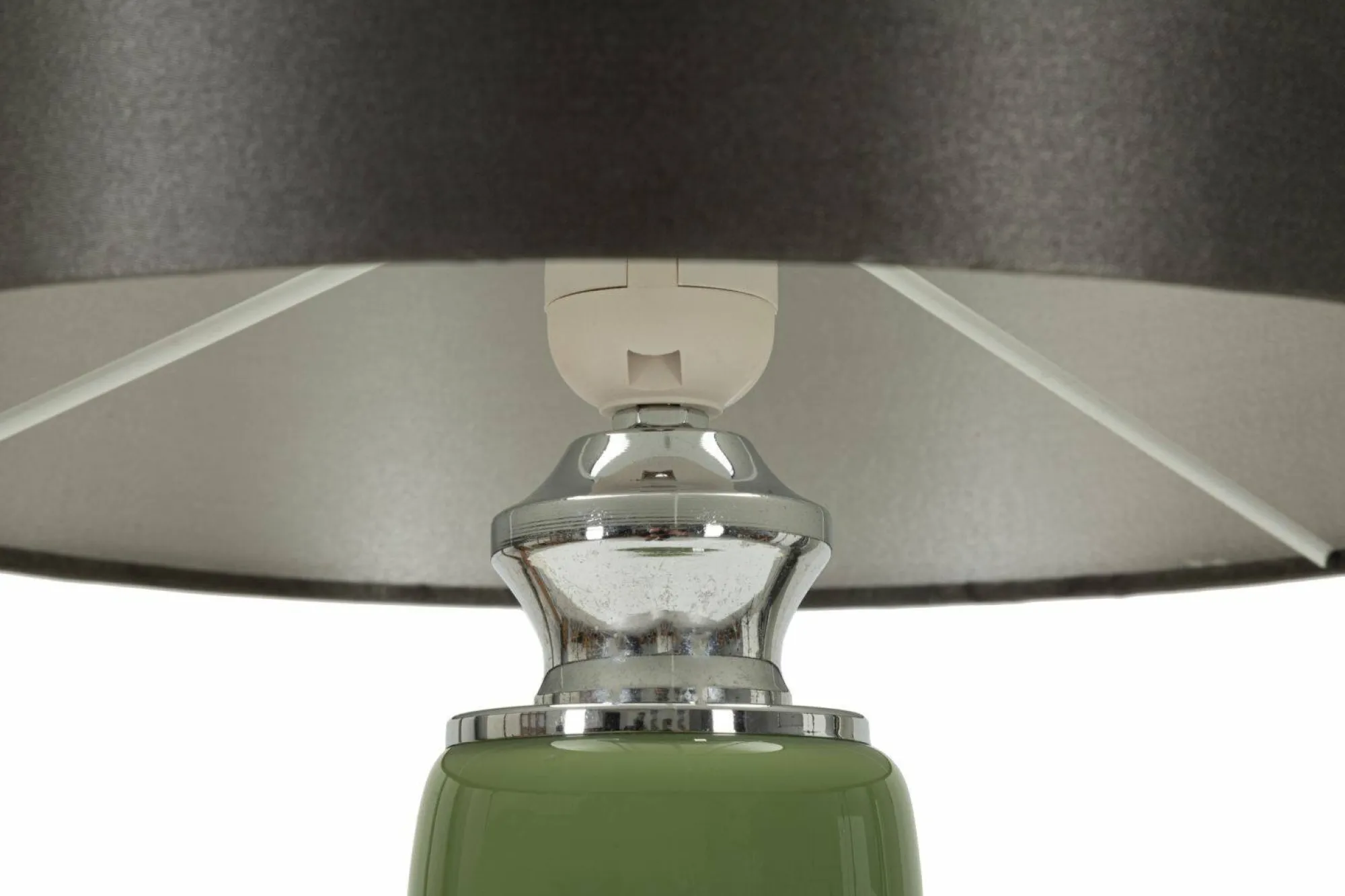 Lampada da tavolo Castino, 33x33 h57 cm, Bianco e Grigio<Dmora Best Sale