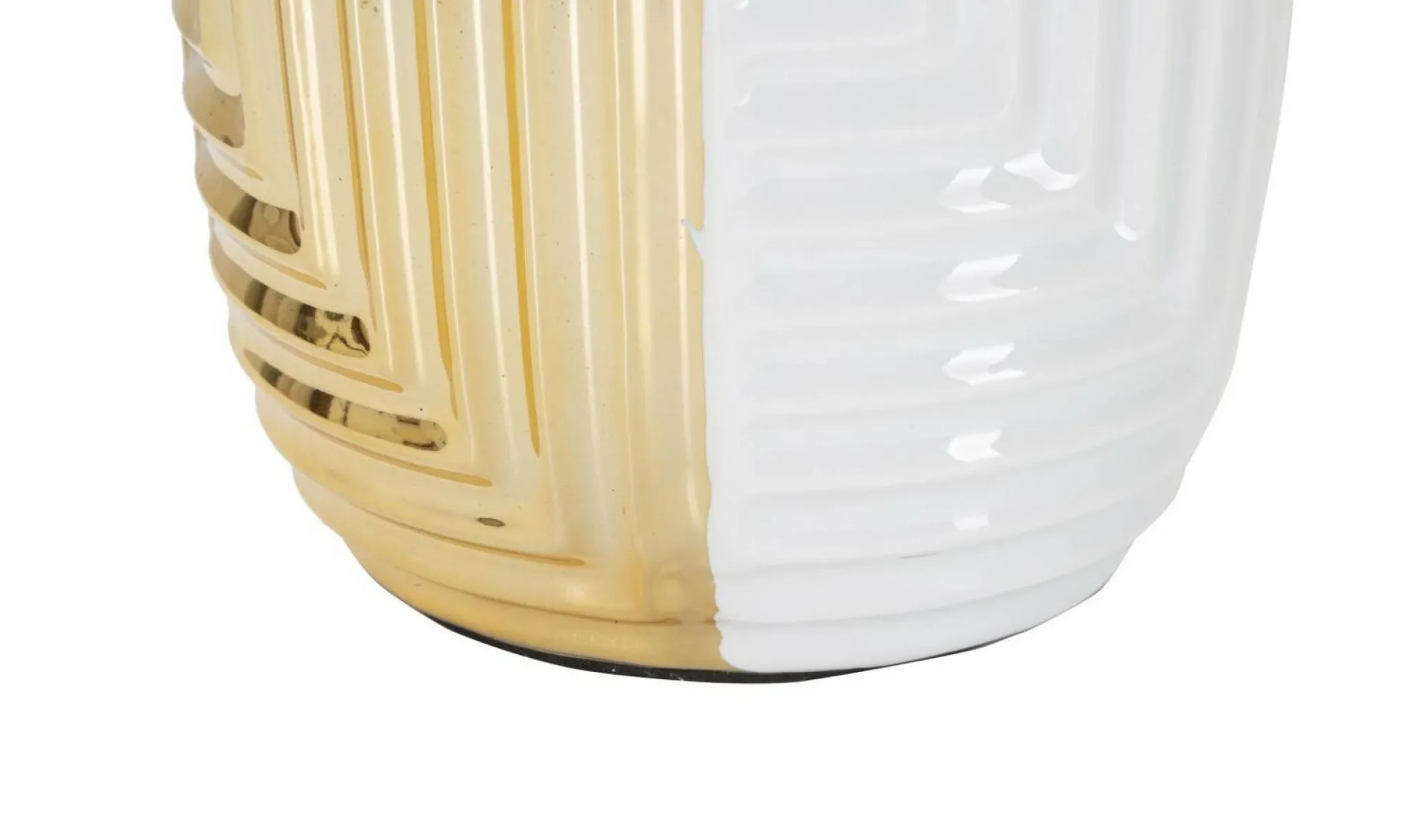 Lampada da tavolo Mondriam, Bianco e Oro, 33x33 h54 cm<Dmora Cheap