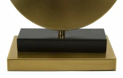 Lampada da tavolo Papier, 30x30 h53 cm, Bianco e Oro<Dmora Best Sale