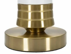 Lampada da tavolo Sinopia, Bianco e Oro, 31x31 h52 cm<Dmora Flash Sale