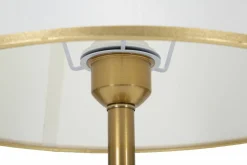 Lampada da tavolo Sinopia, Bianco e Oro, 31x31 h52 cm<Dmora Flash Sale