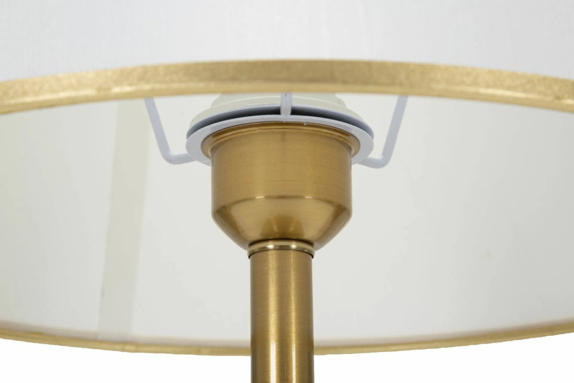 Lampada da tavolo Sinopia, Bianco e Oro, 31x31 h52 cm<Dmora Flash Sale