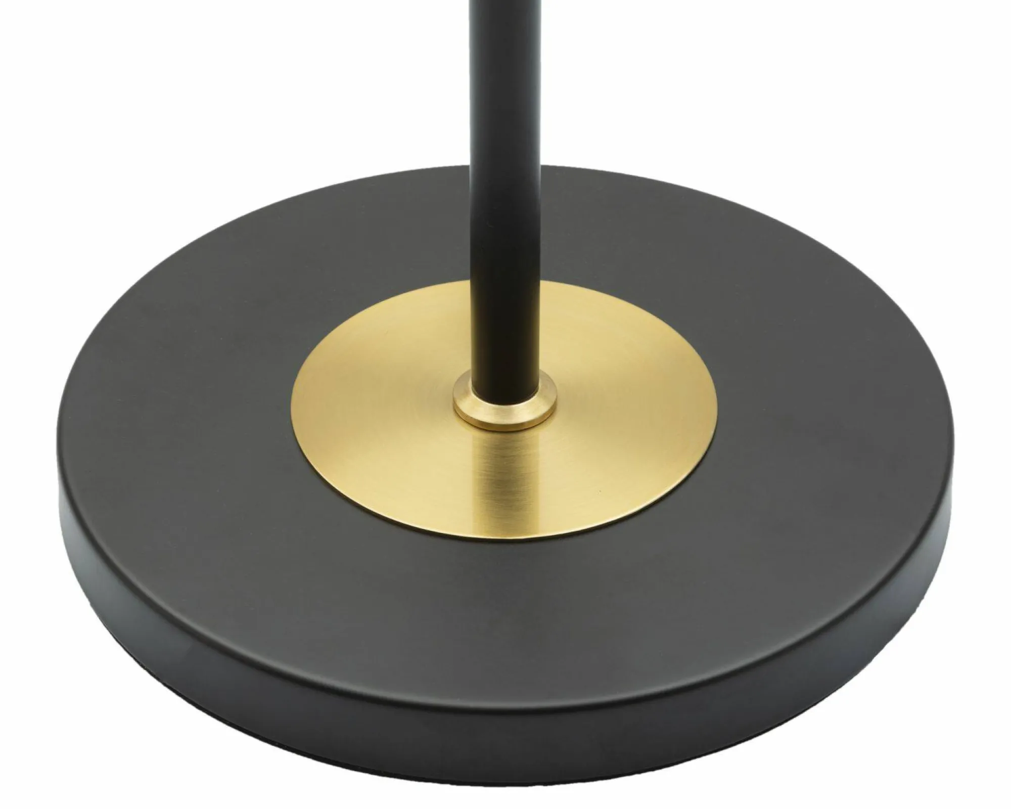 Lampada da terra Marouflage, 35x35 h153 cm, Nero e Oro<Dmora Store