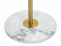 Lampada da terra Tano, 41x41 h173 cm, Bianco e Oro<Dmora Best Sale