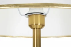 Lampada da terra Tano, 41x41 h173 cm, Bianco e Oro<Dmora Best Sale