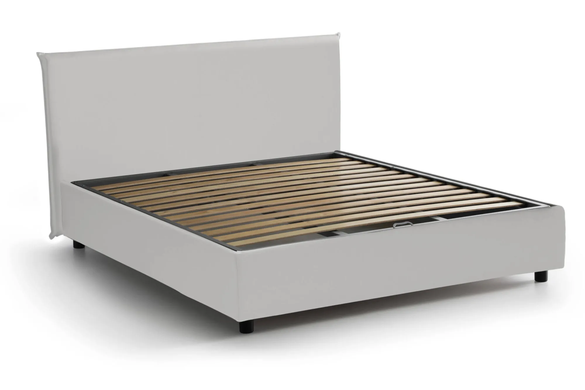 Letto alla francese Africa, adatto per materasso Cm 140x190,<Dmora Shop