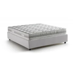 Letto alla francese Akemi, con materasso Cm 140x190 incluso,<Dmora Discount