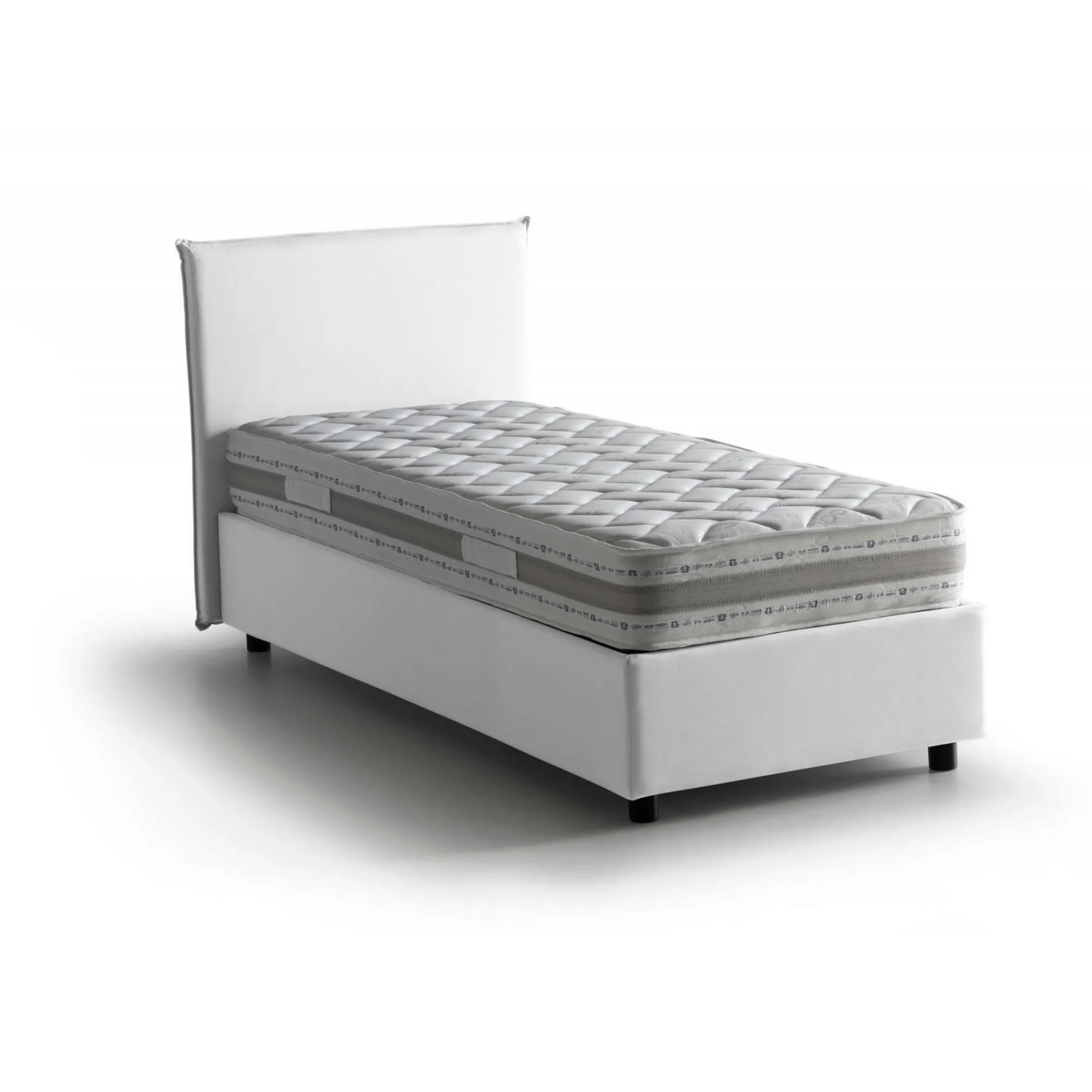Letto alla francese Alion, con materasso Cm 140x190 incluso,<Dmora Best Sale