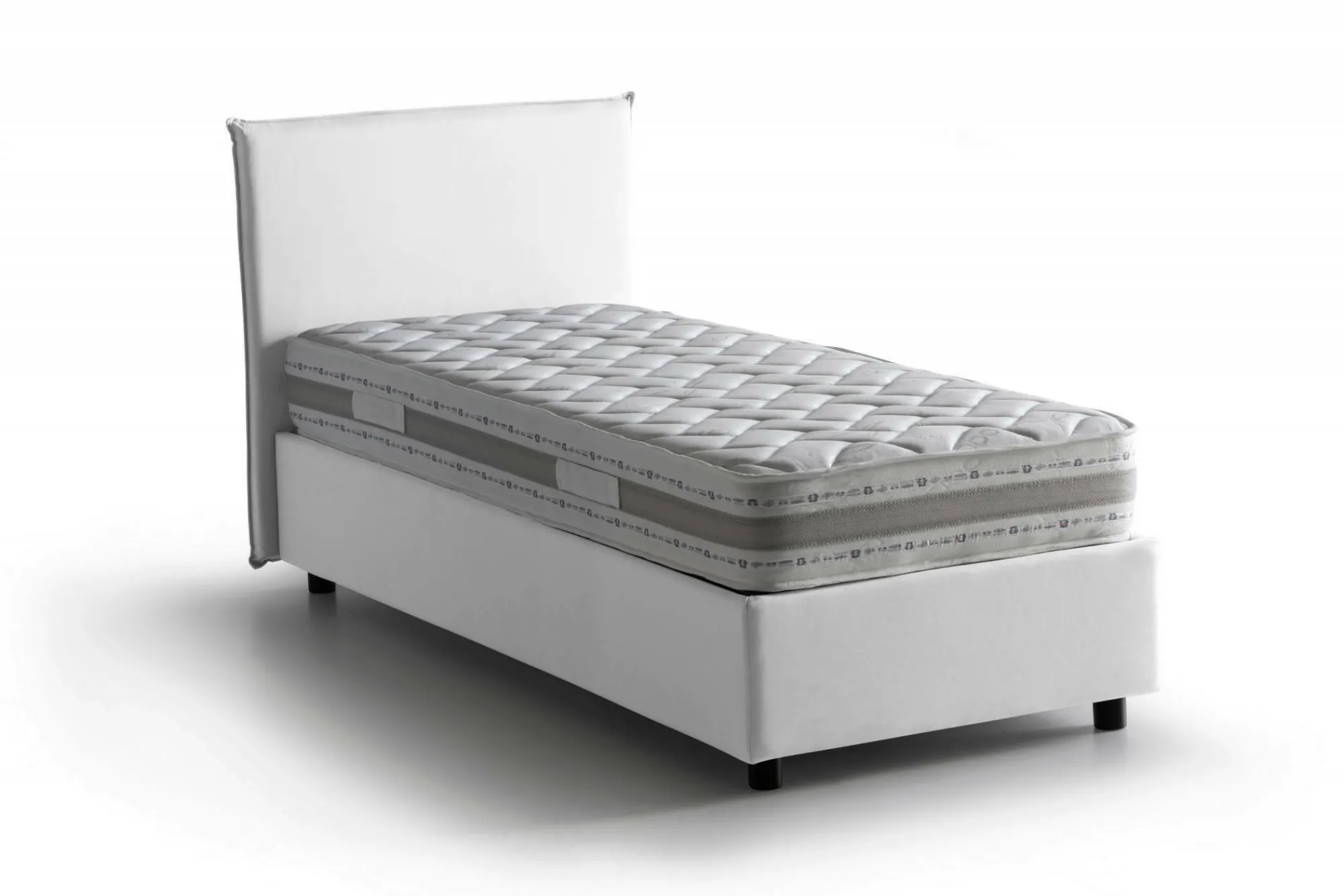Letto alla francese Alion, con materasso Cm 140x190 incluso,<Dmora Best Sale