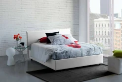 Letto alla francese Alvacus, adatto per materasso Cm 140x200,<Dmora Clearance