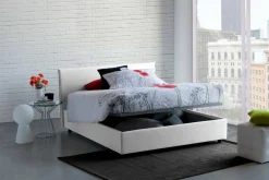 Letto alla francese Alvacus, adatto per materasso Cm 140x200,<Dmora Clearance