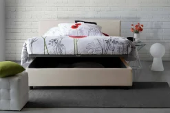 Letto alla francese Alvacus, adatto per materasso Cm 140x200,<Dmora Outlet