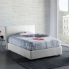 Letto alla francese Angelic, adatto per materasso Cm 140x190,<Dmora Store
