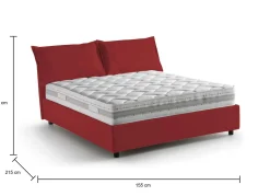 Letto alla francese Annica, con materasso Cm 140x200 incluso,<Dmora Flash Sale