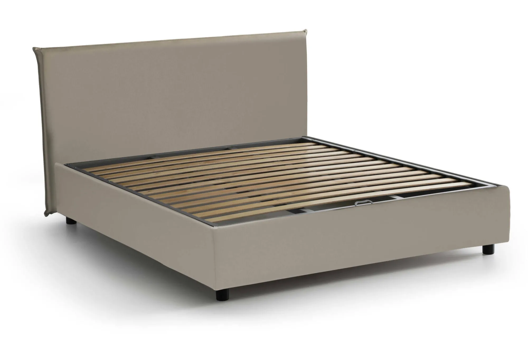 Letto alla francese Argain, con materasso Cm 140x190 incluso,<Dmora Cheap
