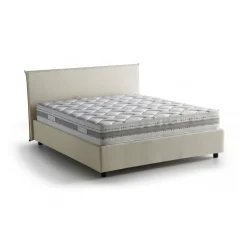 Letto alla francese Aros, con materasso Cm 140x200 incluso,<Dmora Sale
