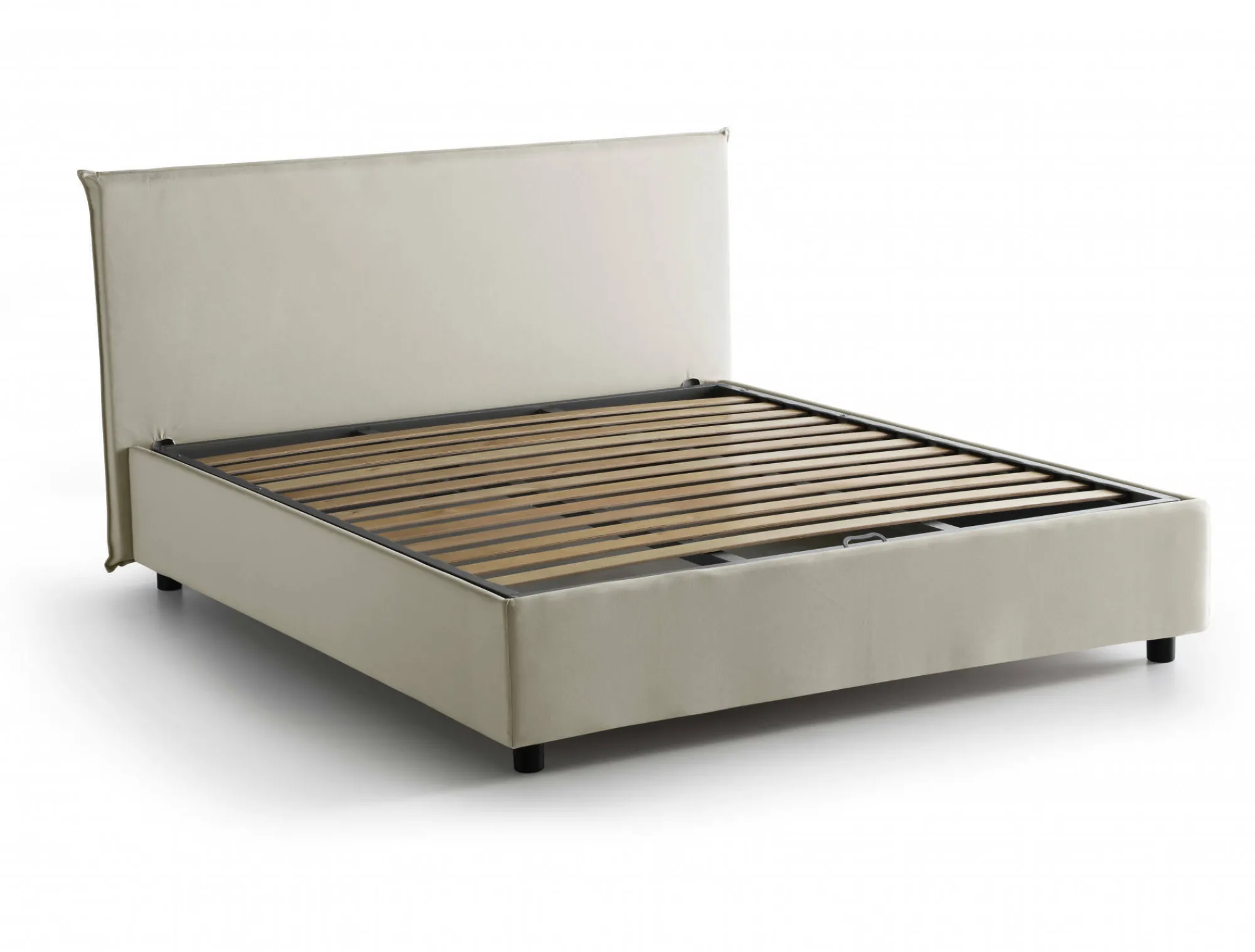 Letto alla francese Aros, con materasso Cm 140x200 incluso,<Dmora Sale