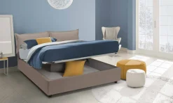 Letto alla francese Arry, con materasso Cm 140x200 incluso,<Dmora Best