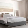 Letto alla francese Arto, con materasso Cm 140x190 incluso,<Dmora Outlet