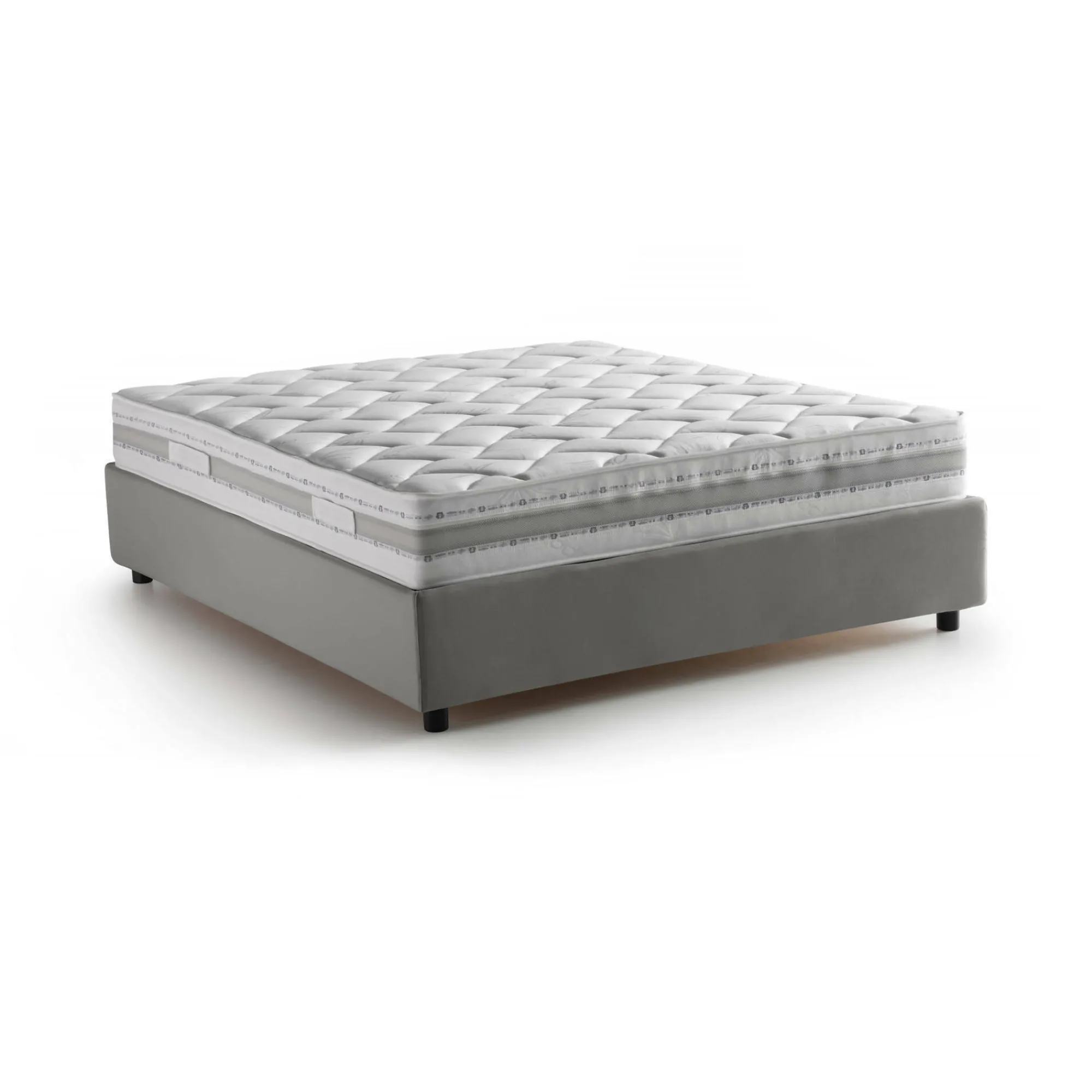 Letto alla francese Arto, con materasso Cm 140x190 incluso,<Dmora Outlet