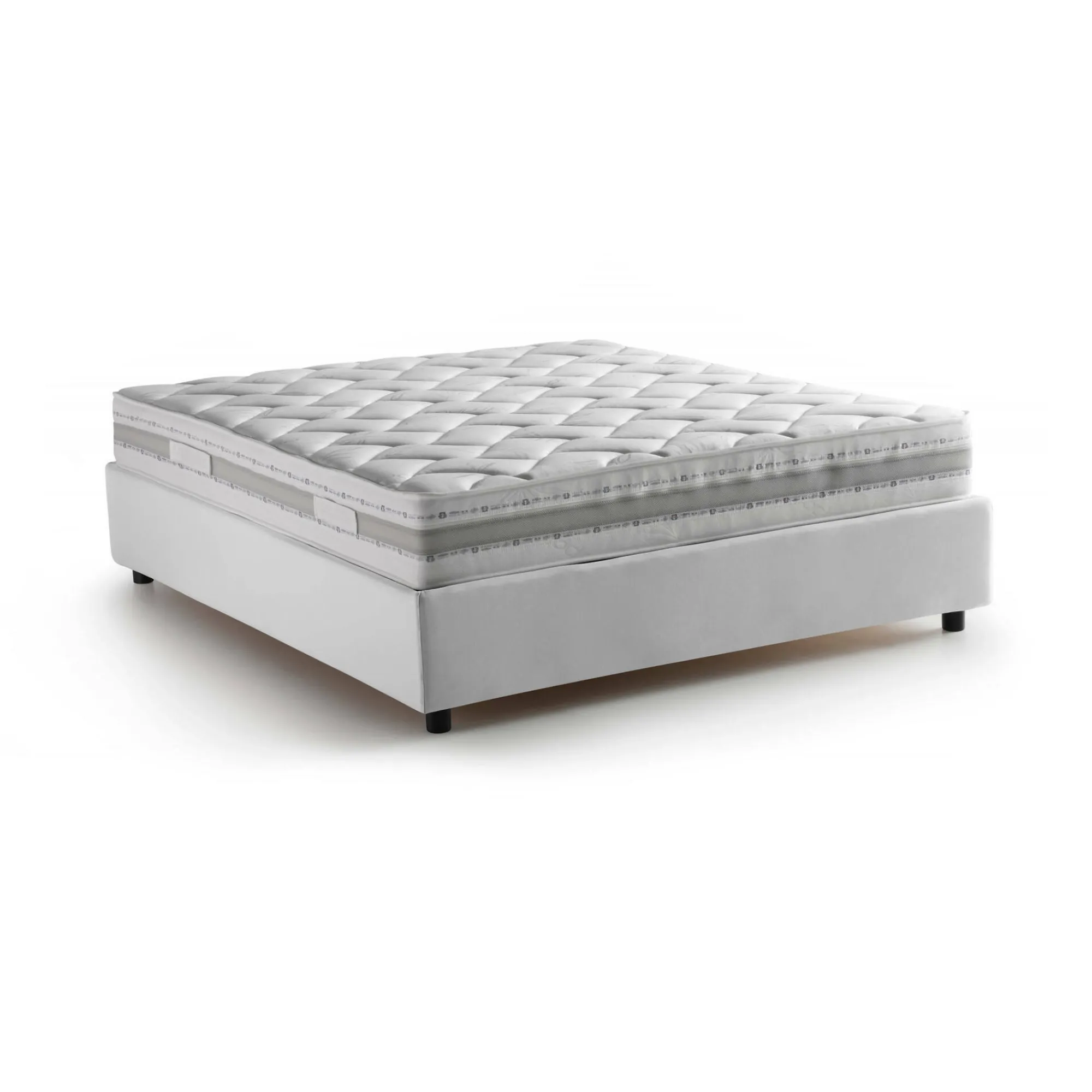 Letto alla francese Arto, con materasso Cm 140x190 incluso,<Dmora Store