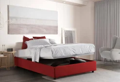Letto alla francese Arto, con materasso Cm 140x190 incluso,<Dmora Discount