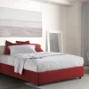 Letto alla francese Attilino, adatto per materasso Cm 140x190,<Dmora Cheap