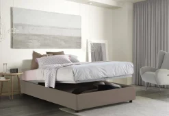 Letto alla francese Attilino, adatto per materasso Cm 140x190,<Dmora Fashion