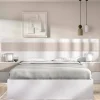 Letto alla francese Bonnie, 248x195 h96 cm, Bianco e Rovere<Dmora Hot