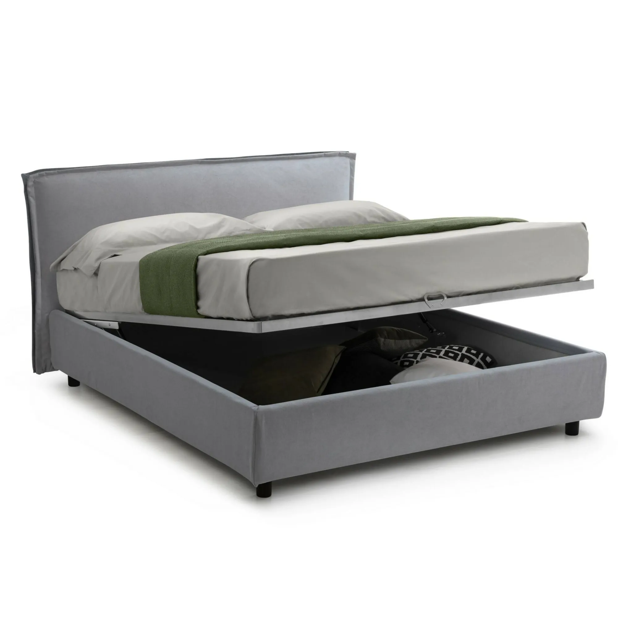 Letto alla francese Brienza, Con materasso Cm 120x200 incluso,<Dmora Online