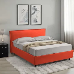 Letto alla francese Broni, Con materasso Cm 120x190 incluso,<Dmora New