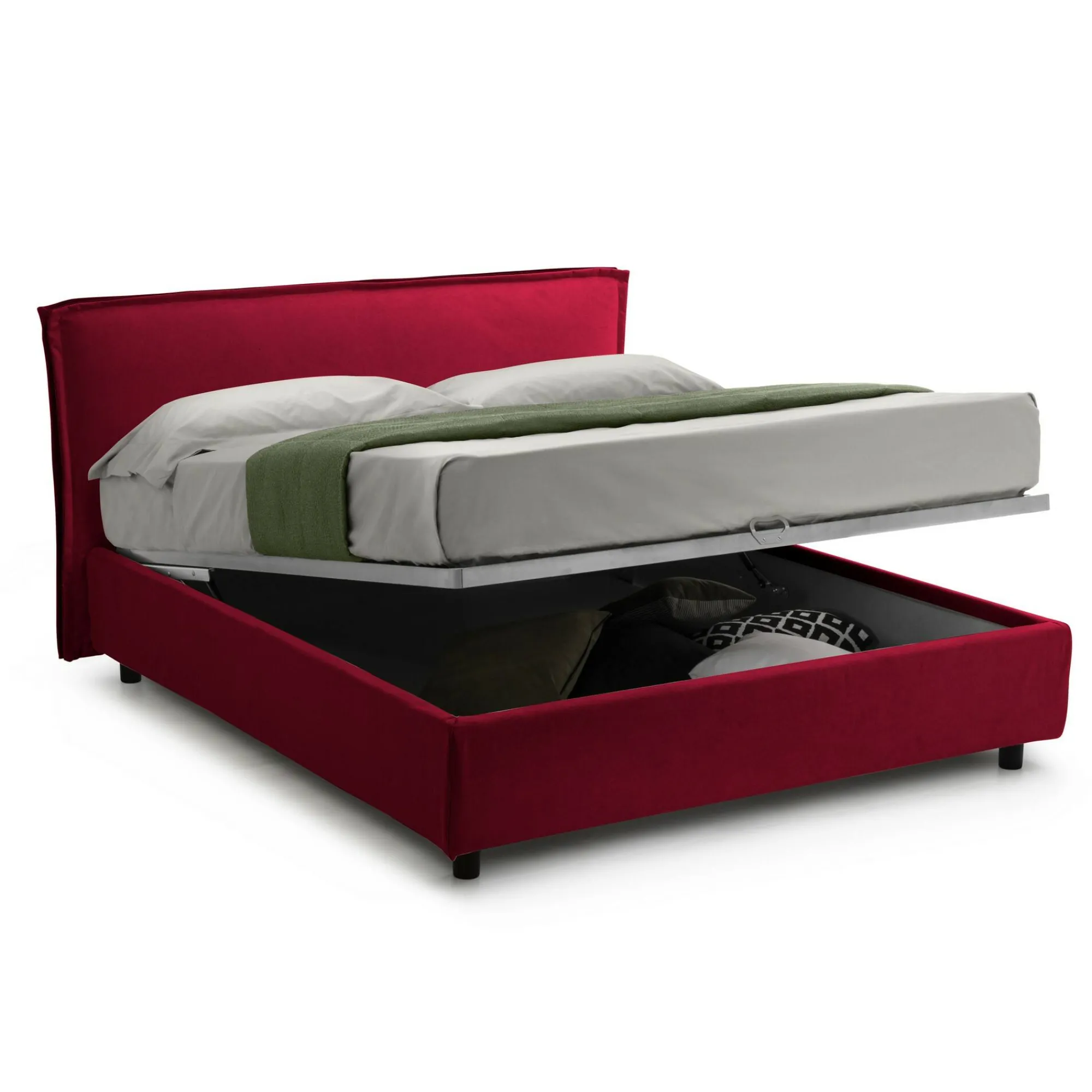 Letto alla francese Broni, Con materasso Cm 120x190 incluso,<Dmora Best Sale
