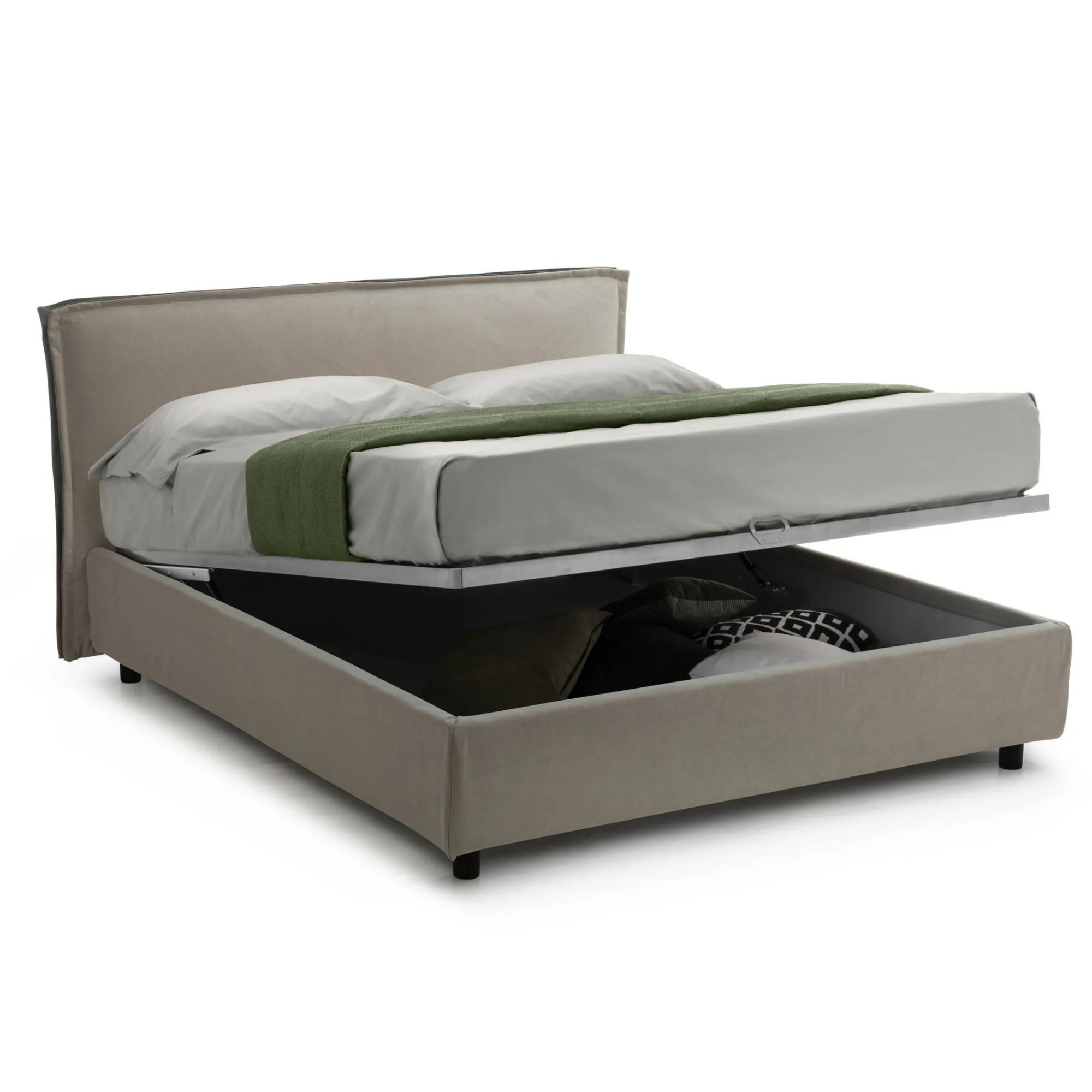 Letto alla francese Broni, Con materasso Cm 120x190 incluso,<Dmora Cheap