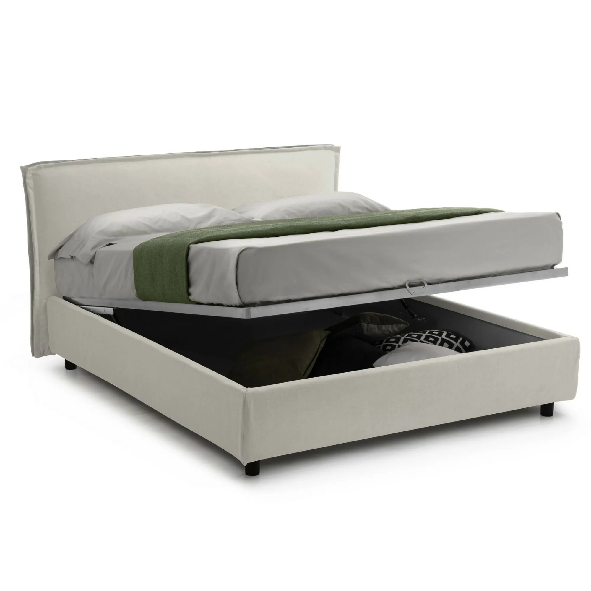 Letto alla francese Bronte, Adatto a materasso Cm 120x190,<Dmora Hot