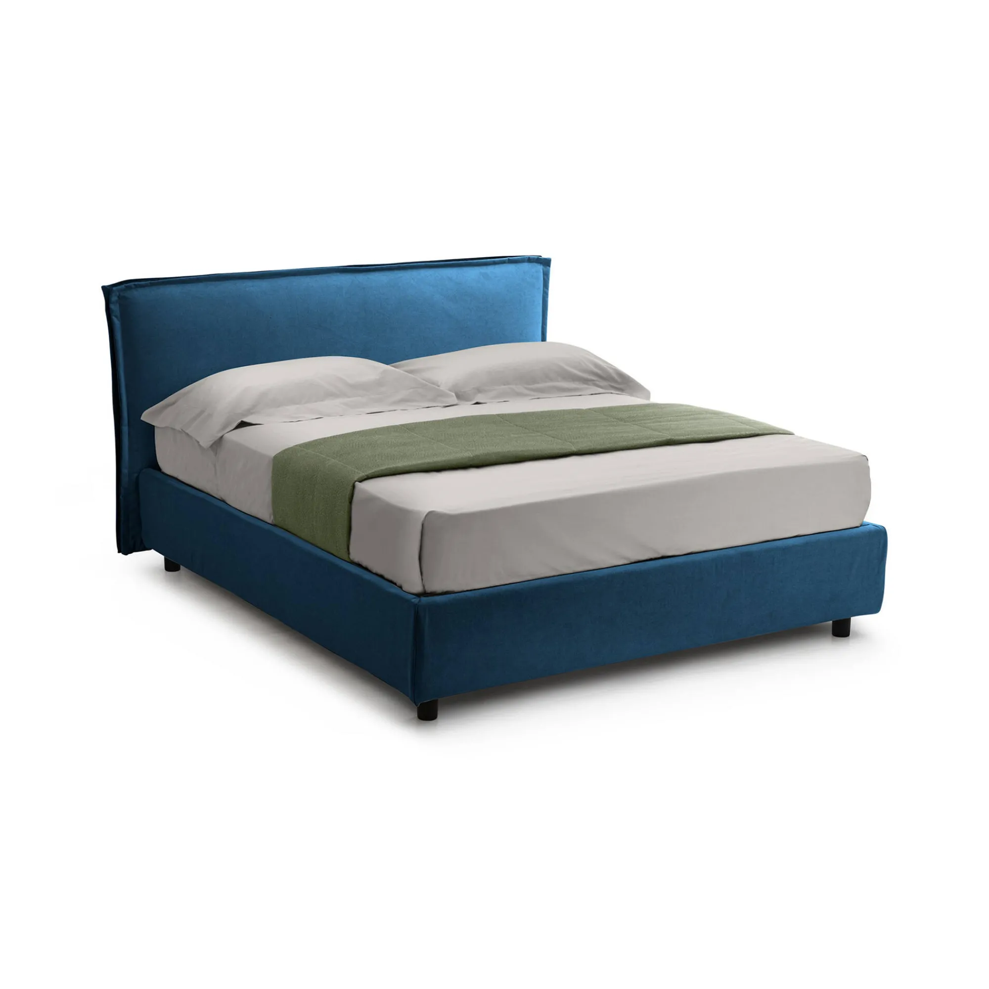 Letto alla francese Brosso, Adatto a materasso Cm 120x200,<Dmora Outlet