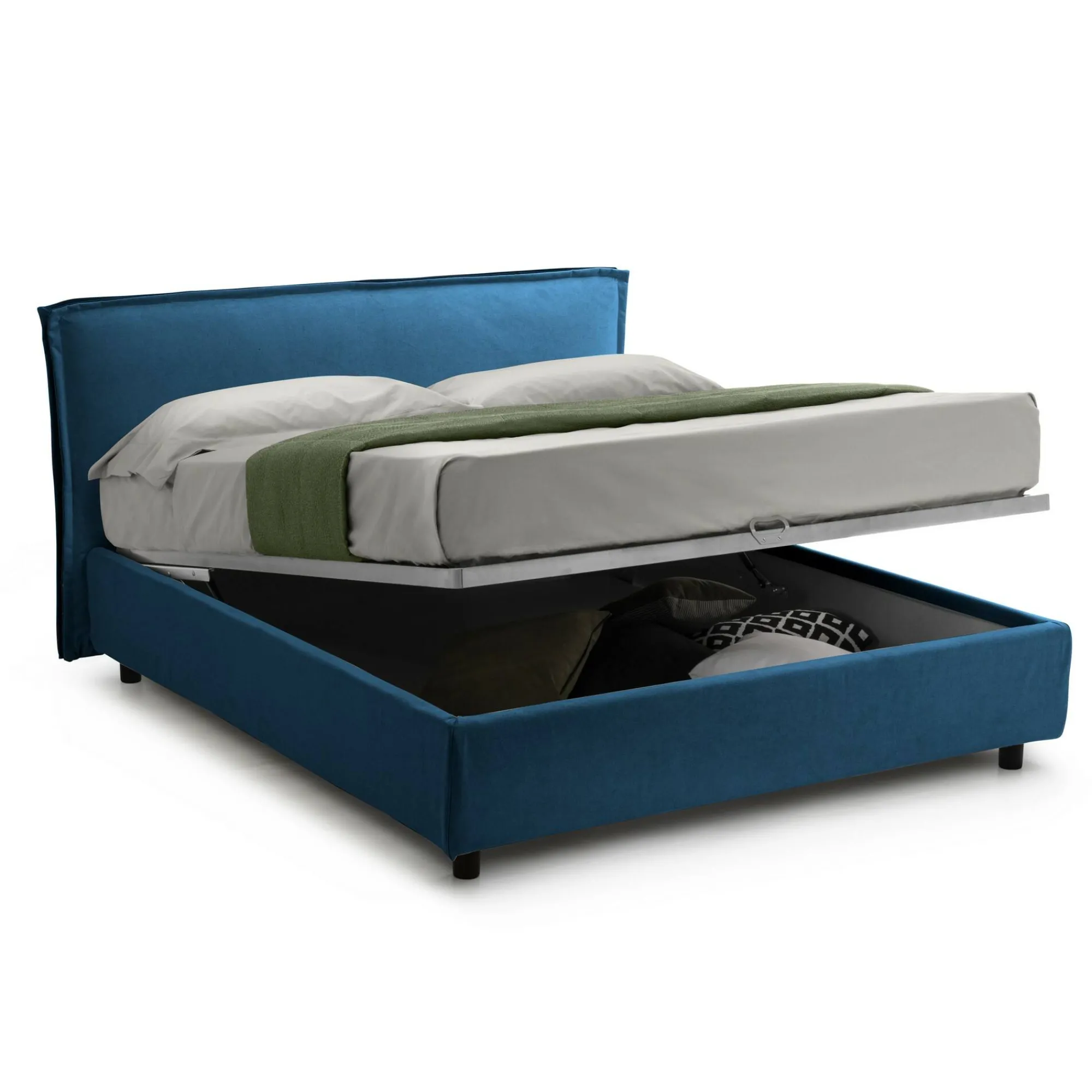 Letto alla francese Brosso, Adatto a materasso Cm 120x200,<Dmora Outlet