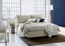 Letto alla francese Daam, adatto per materasso Cm 140x190,<Dmora Sale