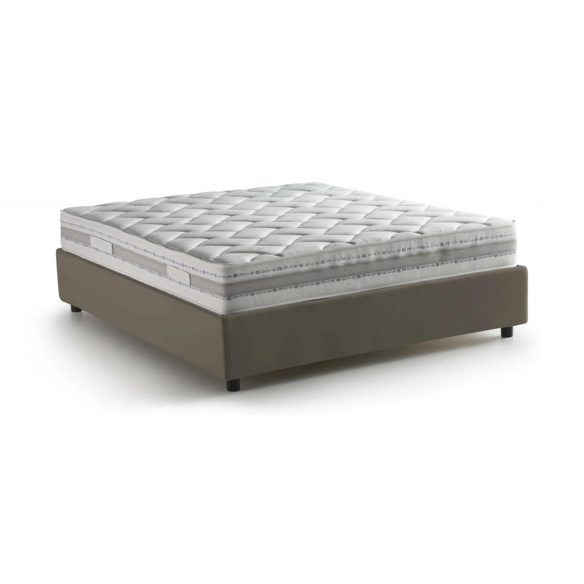 Letto alla francese Dabadak, con materasso Cm 140x200 incluso,<Dmora Outlet