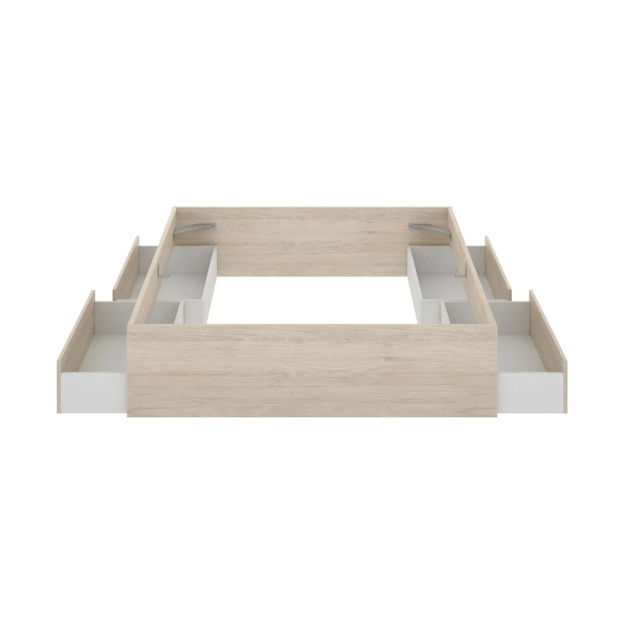 Letto alla francese Orlene, 149x195 h39 cm,<Dmora New