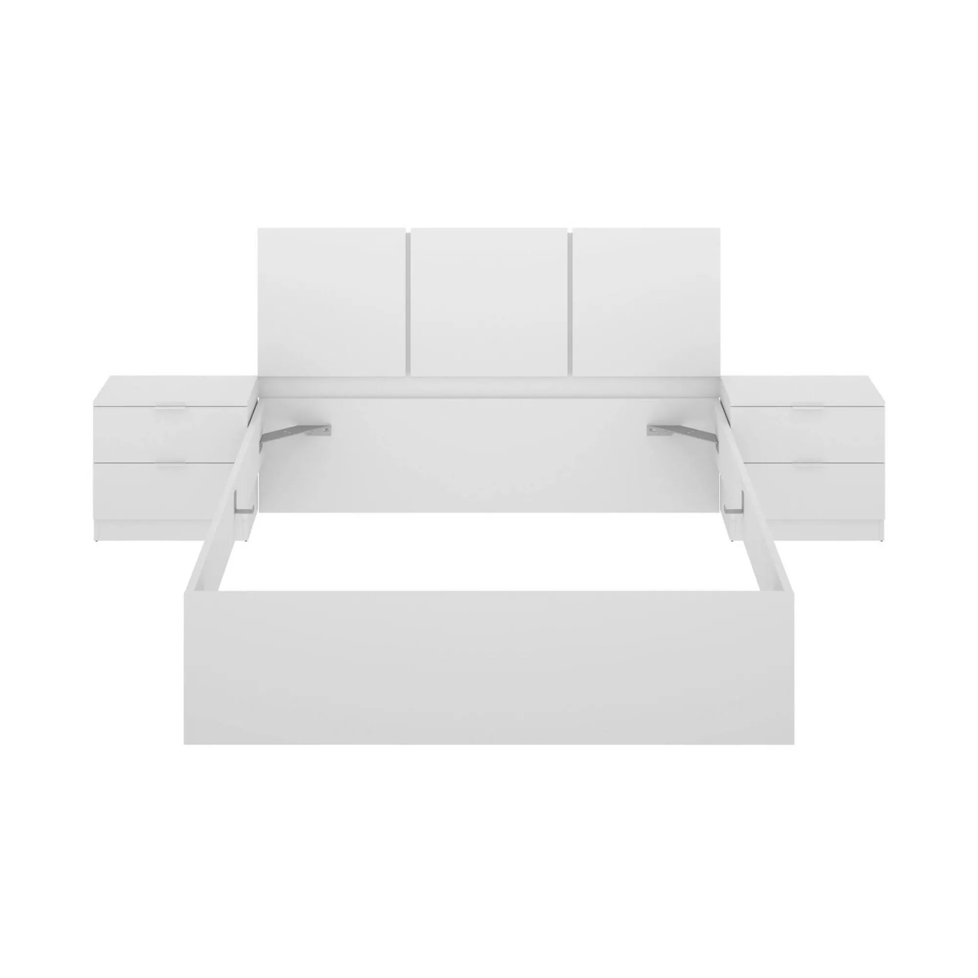 Letto alla francese Villamar, 259x195 h96 cm,<Dmora Online