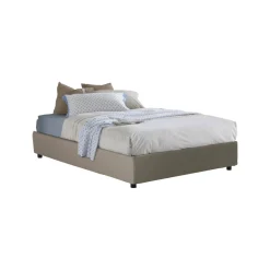 Letto matrimoniale Abbas, adatto per materasso Cm 160x200,<Dmora Clearance