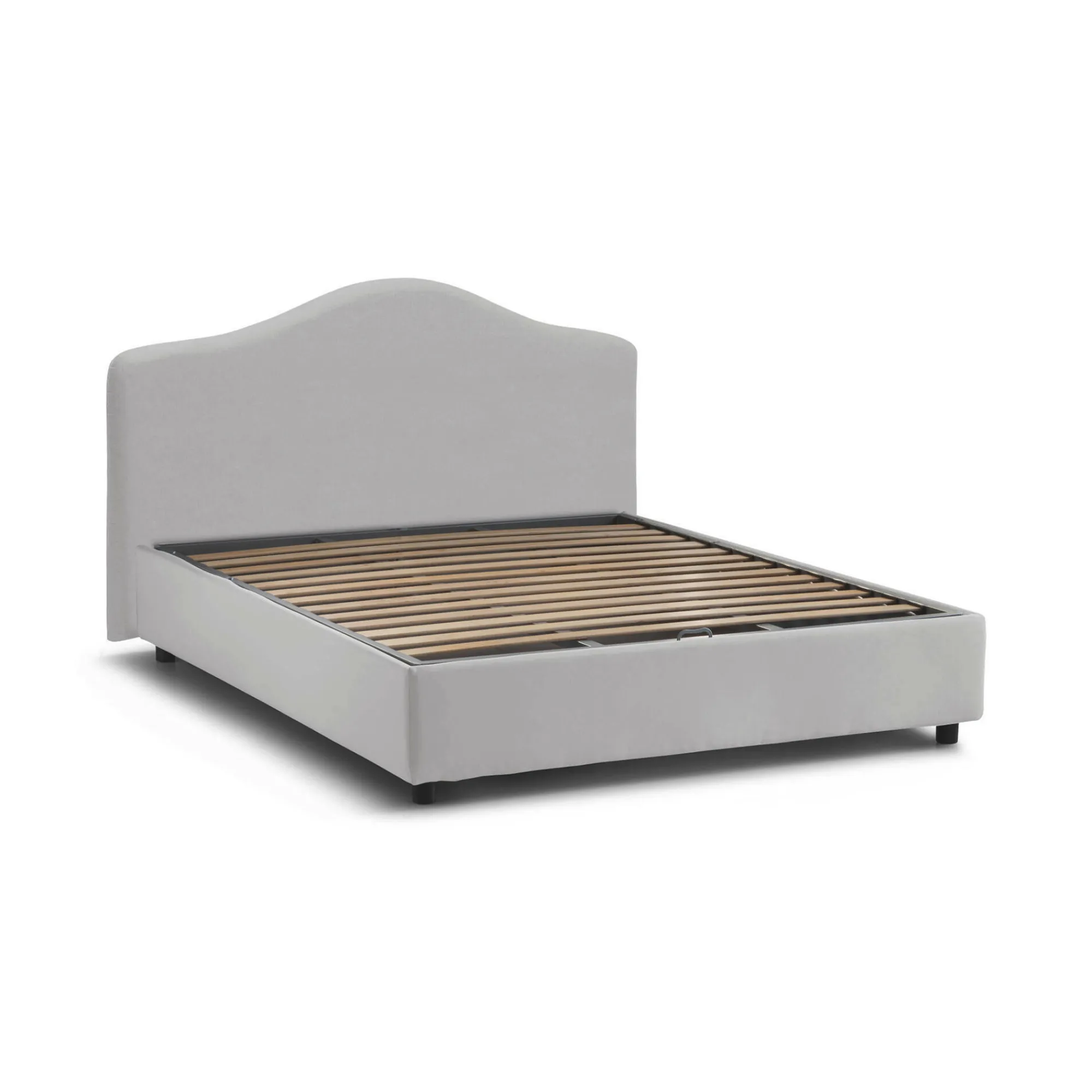 Letto matrimoniale Abigael, adatto per materasso 160x190 cm,<Dmora Cheap