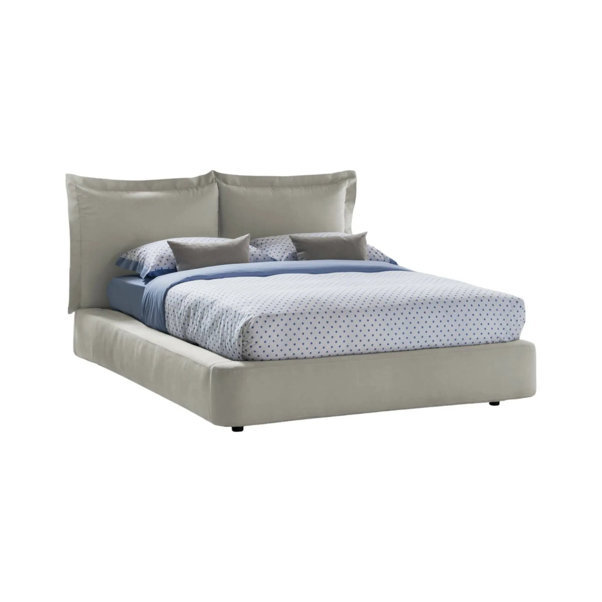 Letto matrimoniale Adi, adatto per materasso 160x190 cm,<Dmora Shop