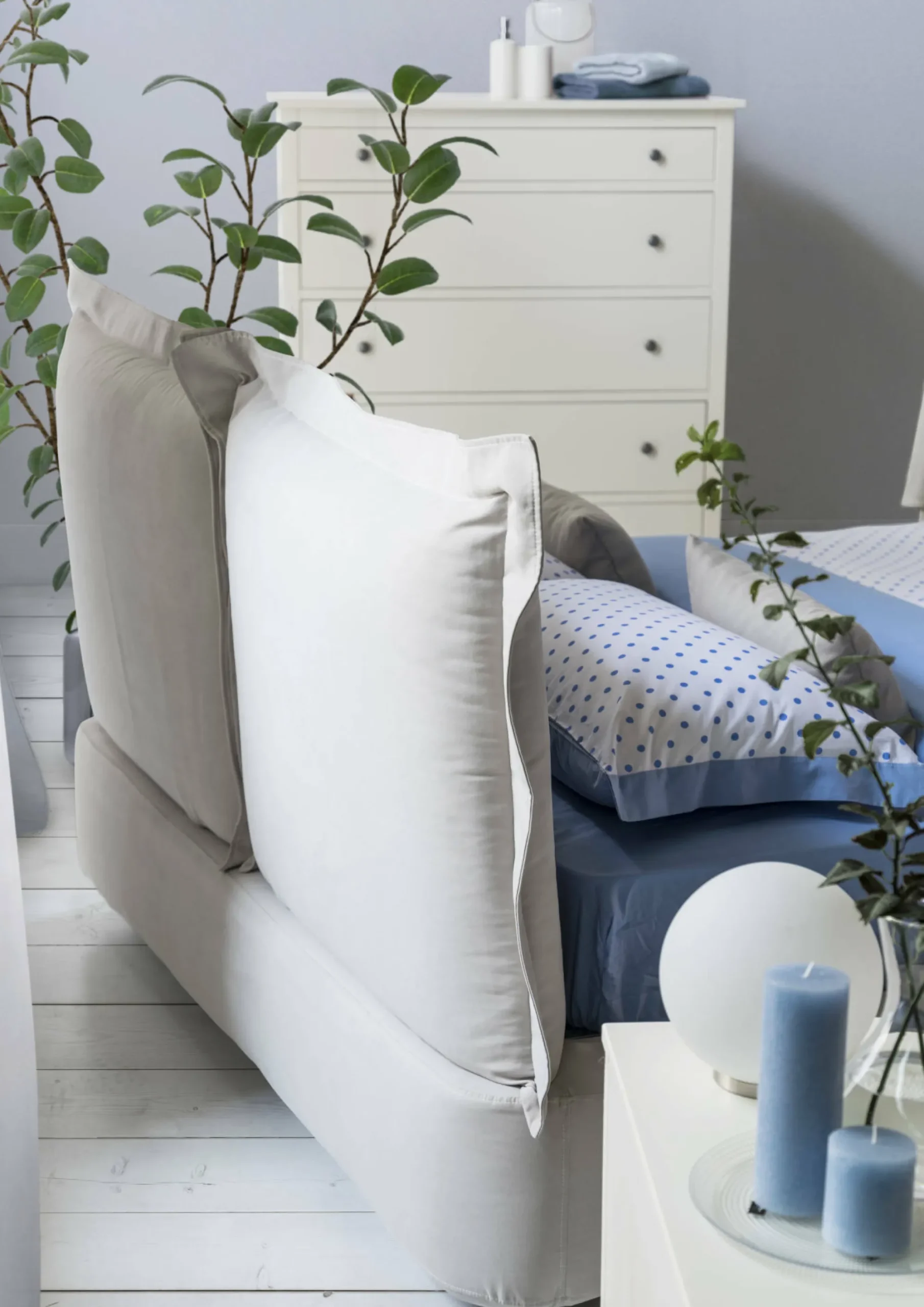 Letto matrimoniale Adi, adatto per materasso 160x190 cm,<Dmora Shop